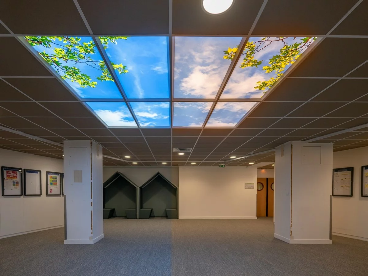 Dalle LED circadienne avec cycle du soleil